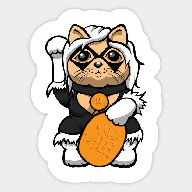 Lucky Black Cat Sticker by yayzus